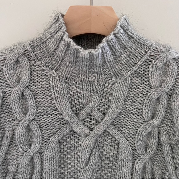 VTG Ralph Lauren exclusive Hand knit wool cable Chunky Sweater fisherman Preppy - Picture 13 of 14